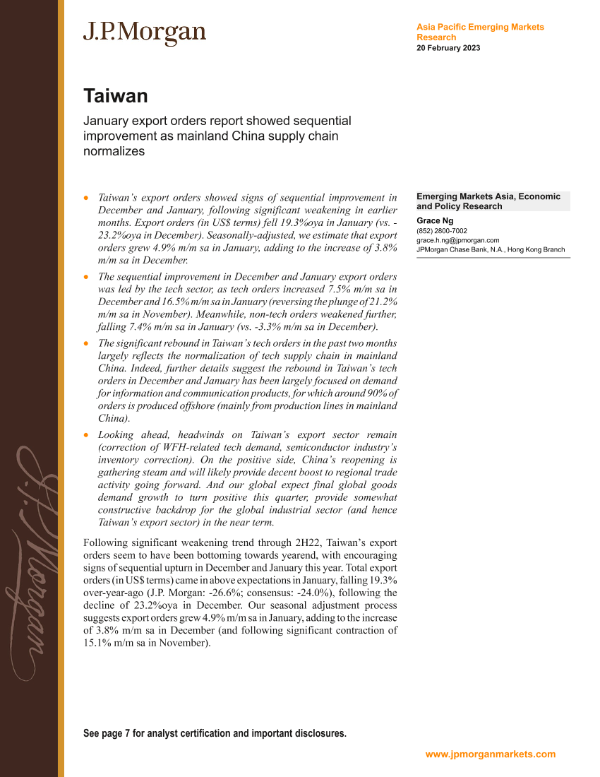 JPMorgan Econ  FI-Taiwan  January export orders report showed sequential impr..JPMorgan Econ  FI-Taiwan  January export orders report showed sequential impr.._1.png